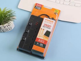 Alargue prolongador 3 tomas y USB